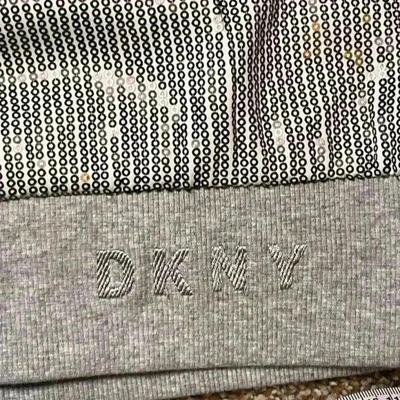 DKNY The Everywhere Sweatshirt. Silver sequined. Great for holidays! Size small - Picture 7 of 9